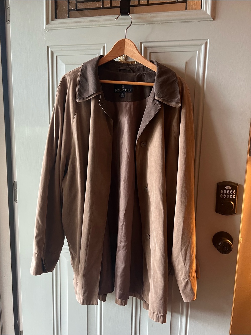 London Fog Brown and Dark Brown Men's Trench Coat